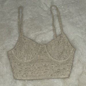 Zara lace bustier cami